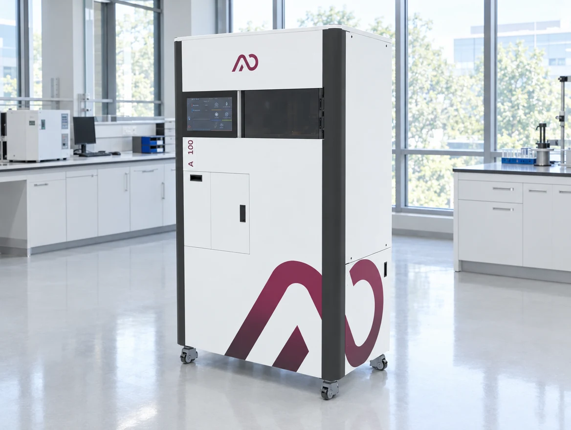 AO Metal A100 LPBF metal 3D printer in a materials laboratory