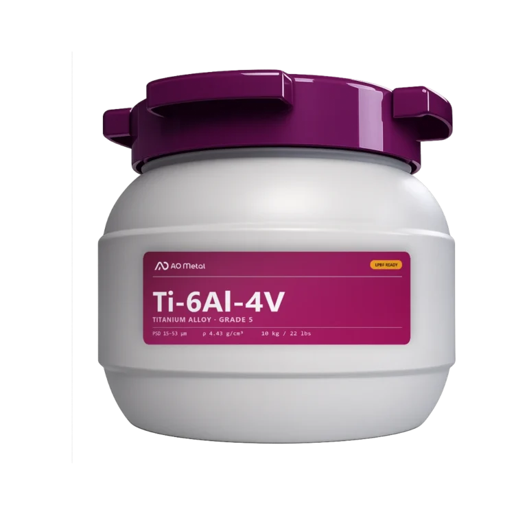 A-Powder Ti-6Al-4V Grade 5 metal powder, 10 kg container